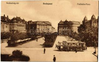 Budapest V. Szabadság tér, villamos