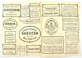 cca 1900 Knoppp és Steiner czímtáblagyár, Felsenfeld Ignác vésőintézet képes reklám nyomtatvány