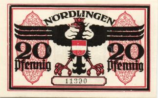Német Birodalom/Weimari Köztársaság/ Nördlingen 1918. 20Pf(5x) 5klf db, teljes sor T:I