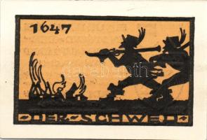 Német Birodalom/Weimari Köztársaság/ Ansbach 1921. 25Pf(7x) + 75Pf(7x) összesen 14klf db, teljes sor...