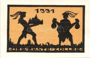 Német Birodalom/Weimari Köztársaság/ Ansbach 1921. 25Pf(7x) + 75Pf(7x) összesen 14klf db, teljes sor...