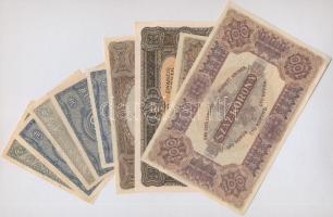 1920. 20f (2x) + 50f (3x) + 10K + 20K + 100K + 1923. 100K T:II-III