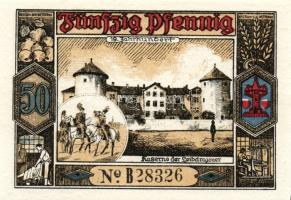 Német Birodalom/Weimari Köztársaság/ Butzbach 1921. 25Pf + 50Pf(7x) összesen 8klf db, teljes sor T:I