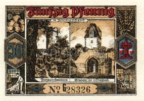 Német Birodalom/Weimari Köztársaság/ Butzbach 1921. 25Pf + 50Pf(7x) összesen 8klf db, teljes sor T:I