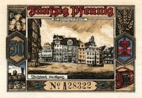 Német Birodalom/Weimari Köztársaság/ Butzbach 1921. 25Pf + 50Pf(7x) összesen 8klf db, teljes sor T:I