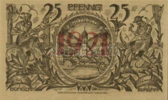 Német Birodalom/Weimari Köztársaság/ Oberammergau 1921. 25Pf + 50Pf + 75Pf 3klf db, teljes sor T:I