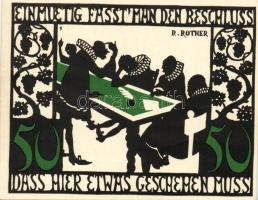 Német Birodalom/Weimari Köztársaság/ Kitzingen 1921. 50Pf(6x) 6klf db, teljes sor T:I,I-