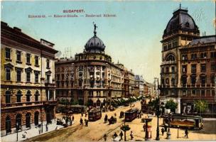 Budapest VIII. Rákóczi út, villamosok, Blaha Lujza tér, , gyógyszertár