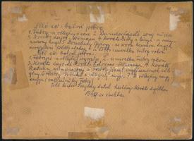 cca 1940 Esküvői csoportképe, hátoldalon a résztevők neveivel, kartonra ragasztott fotó, 16×22,5 cm