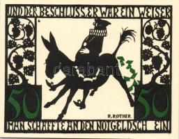 Német Birodalom/Weimari Köztársaság/ Kitzingen 1921. 50Pf(6x) 6klf db, teljes sor T:I