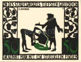 Német Birodalom/Weimari Köztársaság/ Kitzingen 1921. 50Pf(6x) 6klf db, teljes sor T:I