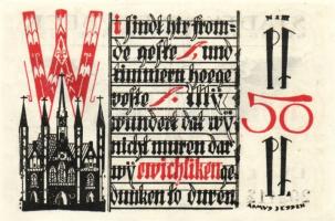 Német Birodalom/Weimari Köztársaság/ Rübeck 1921. 50Pf(5x) 5klf db, teljes sor T:I