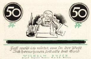 Német Birodalom/Weimari Köztársaság/ Stolzenau 1921. 50Pf(5x) + 75Pf(2x) 7klf db, teljes sor T:I