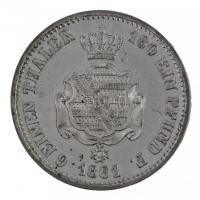 Német Államok / Szászország-Albertine 1861B 1/6T Ag "Johann" Drezda (5,31g) T:1- / German ...