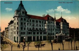 Debrecen, Arany Bika szálló, villamos