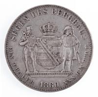 Német Államok / Szászország-Albertine 1860B Tallér Ag "Johann" Drezda (18,43g) T:2- ph., k...