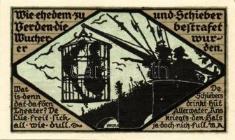 Német Birodalom/Weimari Köztársaság/ Verden 1921. 25Pf + 50Pf + 75Pf 3klf db, teljes sor T:I