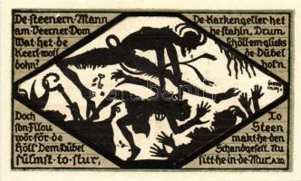 Német Birodalom/Weimari Köztársaság/ Verden 1921. 25Pf + 50Pf + 75Pf 3klf db, teljes sor T:I