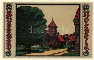 Német Birodalom/Weimari Köztársaság/ Preetz 1921. 50Pf(6x) 6klf db, teljes sor T:I