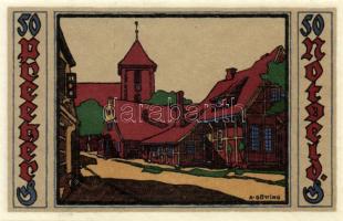 Német Birodalom/Weimari Köztársaság/ Preetz 1921. 50Pf(6x) 6klf db, teljes sor T:I