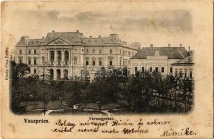 1906 Veszprém, vármegyeháza. Pósa Endre kiadása (fl)