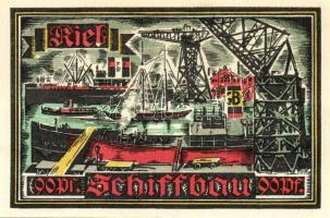Német Birodalom/Weimari Köztársaság/ Kiel 1921. 70Pf(2x) + 80Pf(2x) + 90Pf(2x) 6klf db, teljes sor T...