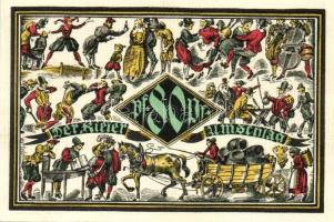 Német Birodalom/Weimari Köztársaság/ Kiel 1921. 70Pf(2x) + 80Pf(2x) + 90Pf(2x) 6klf db, teljes sor T...