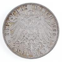 Német Államok / Szászország-Albertine 1900E 2M Ag "Albert" Muldenhütten (11,20g) T:1,1- / ...