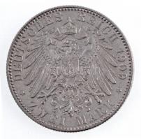 Német Birodalom / Szászország 1909. 2M Ag "III. Frigyes Ágost / Lipcsei Egyetem 500. évfordulój...