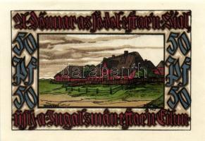 Német Birodalom/Weimari Köztársaság/ Norddorf 1921. 25Pf + 50Pf + 75Pf + 1M 4klf db, teljes sor T:I