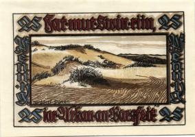 Német Birodalom/Weimari Köztársaság/ Norddorf 1921. 25Pf + 50Pf + 75Pf + 1M 4klf db, teljes sor T:I