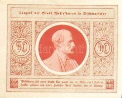 Német Birodalom/Weimari Köztársaság/ Wesselburen D.N. 50Pf + 1M + 2M 3klf db, teljes sor T:I