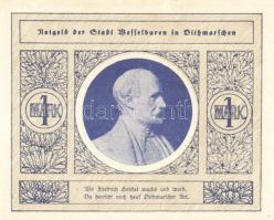 Német Birodalom/Weimari Köztársaság/ Wesselburen D.N. 50Pf + 1M + 2M 3klf db, teljes sor T:I