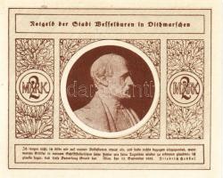 Német Birodalom/Weimari Köztársaság/ Wesselburen D.N. 50Pf + 1M + 2M 3klf db, teljes sor T:I