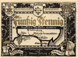 Német Birodalom/Weimari Köztársaság/ Plön D.N. 50Pf(5x) 5klf db, teljes sor T:I