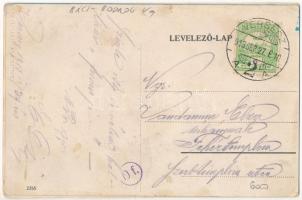 1913 Újvidék, Novi Sad; Ferenc József tér, városháza, lovashintók, villamos / square, town hall, hor...