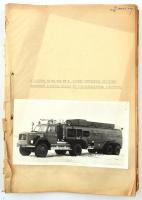cca 1960 A Magirus Deutz FLF 25 S típusú repülőtéri (tűzoltó) gépjárműfecskendő taktikai adatai és felhasználásának irányelvei 36 oldalas gépirat sok eredeti fotóval