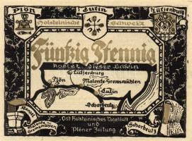 Német Birodalom/Weimari Köztársaság/ Plön D.N. 50Pf(5x) 5klf db, teljes sor T:I