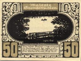 Német Birodalom/Weimari Köztársaság/ Plön D.N. 50Pf(5x) 5klf db, teljes sor T:I