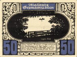 Német Birodalom/Weimari Köztársaság/ Plön D.N. 50Pf(5x) 5klf db, teljes sor T:I