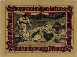 Német Birodalom/Weimari Köztársaság/ Pries D.N. 25Pf + 50Pf + 1M + 2M 4klf db, teljes sor T:I,I-