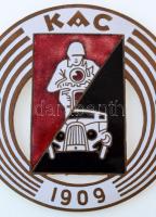 ~1930-1940. "KAC (Kispesti Athletikai Club) 1909" zománcozott autó-motorsport jármű jelvén...