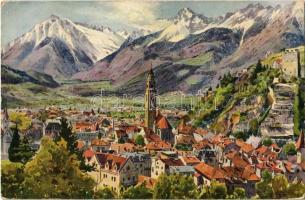 Merano, Meran (Südtirol); Aquarellkarte Nr. 525 b. Kunstverlag Alber-Specht