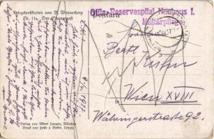 1917 Der Stammgast. Kriegspostkarten von B. Wennerberg Nr. 11. / WWI German military art postcard s:...