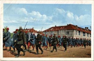 Einmarsch der Franzosen in Grafenwöhr / WWI military, French invasion