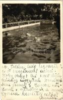 1927 Törökszentmiklós, strand. Markóczy Félix fényképész, photo