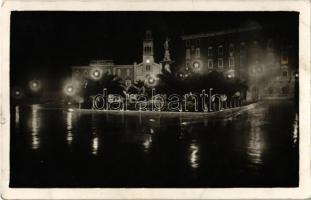 1931 Split, Spalato; este / night. photo (tear)