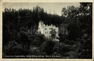 1933 Graz, Kurpension Sophienhöhe, Schloss Stifting bei Graz / castle sanatorium (Rb)