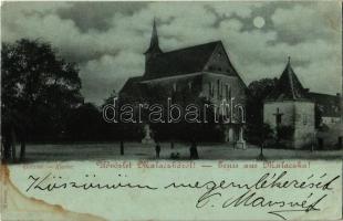 Malacka, Malaczka, Malacky; kolostor este / Kloster am Nacht / cloister at night (fl)