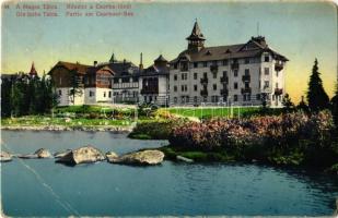 Tátra, Vysoké Tatry; Csorbató, szálló / Strbské Pleso, lake, hotel (Rb)